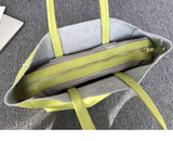 Large Soft Cowhide Leather Tote | Minimalist Oversized Shopper with Removable Inner Pouch