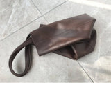 Large Soft Cowhide Leather Tote | Minimalist Oversized Shopper with Removable Inner Pouch