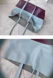 Custom Handcrafted Soft Grain Cowhide Leather Tote | Large Two-Tone Shoulder Bag for Laptop & Travel