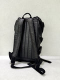 Distressed Vintage Leather Backpack | Unisex Full Grain Cowhide Rucksack | Multi-Zip Bag for Men and Women