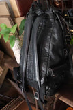 Distressed Vintage Leather Backpack | Unisex Full Grain Cowhide Rucksack | Multi-Zip Bag for Men and Women
