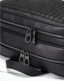 Elegant Business 14-Inches Handcrafted Woven Cowhide Leather Laptop Backpack For Women or Men