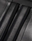 Elegant Business 14-Inches Handcrafted Woven Cowhide Leather Laptop Backpack For Women or Men