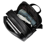 Elegant Business 14-Inches Handcrafted Woven Cowhide Leather Laptop Backpack For Women or Men