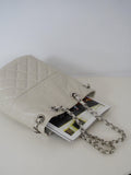 Elegant Calfskin Quilted Chain Bucket Bag Purse | Fashion Quilted Shoulder & Crossbody Purse