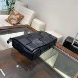 Elegant Lambskin Woven Crossbody Bag | Handcrafted Versatile Party Bag Wedding Clutch Bag