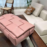 Elegant Lambskin Woven Crossbody Bag | Handcrafted Versatile Party Bag Wedding Clutch Bag