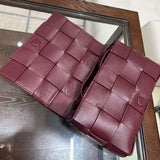 Elegant Lambskin Woven Crossbody Bag | Handcrafted Versatile Party Bag Wedding Clutch Bag