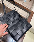 Elegant Lambskin Woven Crossbody Bag | Handcrafted Versatile Party Bag Wedding Clutch Bag