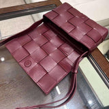 Elegant Lambskin Woven Crossbody Bag | Handcrafted Versatile Party Bag Wedding Clutch Bag