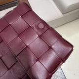 Elegant Lambskin Woven Crossbody Bag | Handcrafted Versatile Party Bag Wedding Clutch Bag