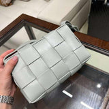 Elegant Lambskin Woven Crossbody Bag | Handcrafted Versatile Party Bag Wedding Clutch Bag