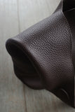 Essentials Slouchy Leather Hobo Bag, Must-have Fashion Designer Minimalist Handbag, Cowhide Bucket Bag