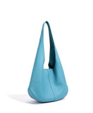 Essentials Slouchy Leather Hobo Bag, Must-have Fashion Designer Minimalist Handbag, Cowhide Bucket Bag
