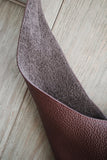Essentials Slouchy Leather Hobo Bag, Must-have Fashion Designer Minimalist Handbag, Cowhide Bucket Bag