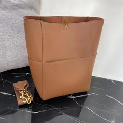 Extra Large Genuine Leather Bucket Bag, Minimalist Classic Leather Tote Bag, Fashion Designer Shoulder Bag Wide Strap, Gift For Her Extra Large Genuine Leather Bucket Bag, Minimalist Classic Leather Tote Bag, Fashion Designer Shoulder Bag Wide Strap, Gift For Her