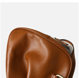 Full Grain Leather Bowling Bag – Handcrafted Structured Boston Shoulder Bag | Cowhide Top Handle Handbag