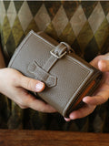 Handcrafted Full Grain Leather Jewellery Travel Organizer, Luxury Cowhide Jewellery Roll with Ring & Earring Holder, Portable Storage Case