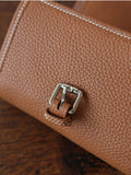 Handcrafted Full Grain Leather Jewellery Travel Organizer, Luxury Cowhide Jewellery Roll with Ring & Earring Holder, Portable Storage Case