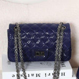 Genuine Caviar Leather Classic Flap Bag | Chain Strap Lock Bag, Leather Shoulder Purse, Diamond and V Geometric