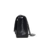 Genuine Caviar Leather Classic Flap Bag | Chain Strap Lock Bag, Leather Shoulder Purse, Diamond and V Geometric