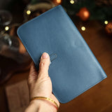 Genuine Cowhide Leather Passport Wallet | Handcrafted Large Phone Clutch & Card Holder