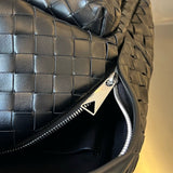 Hand-Woven Italian Lambskin Leather Backpack, Luxury Rucksack for Men & Women