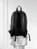 Hand-Woven Italian Lambskin Leather Backpack, Luxury Rucksack for Men & Women