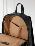 Hand-Woven Italian Lambskin Leather Backpack, Luxury Rucksack for Men & Women