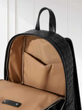 Hand-Woven Italian Lambskin Leather Backpack, Luxury Rucksack for Men & Women