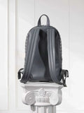 Hand-Woven Italian Lambskin Leather Backpack, Luxury Rucksack for Men & Women