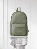 Hand-Woven Italian Lambskin Leather Backpack, Luxury Rucksack for Men & Women