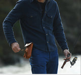 Handcrafted Full Grain Leather Belt Pouch | Cowhide Phone Holster | Outdoor EDC Waist Bag for Men