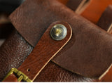 Handcrafted Full Grain Leather Belt Pouch | Cowhide Phone Holster | Outdoor EDC Waist Bag for Men