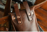 Handcrafted Full Grain Leather Belt Pouch | Cowhide Phone Holster | Outdoor EDC Waist Bag for Men