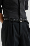 Handcrafted Full Grain Leather Braided Belt | Women's & Men's Vintage Pin-Buckle Belt