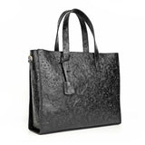 Handcrafted Full Grain Leather Briefcase with Floral Embossing, Vintage Laptop Tote Bag for Men & Women | Fits 16" Laptop | Leather Shoulder & Crossbody Work Bag or Weekend & Overnight Bags