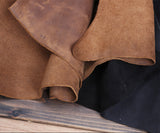 Handcrafted Full Grain Leather Round Barrel Bag | Men's Vintage Motorcycle Crossbody Sling Bag
