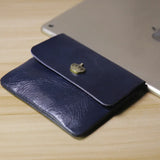Handcrafted Full Grain Minimalist leather slim wallet for women, Classic coin purse gift #4