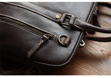 Handcrafted Italian Full Grain Leather Briefcase for Men | Luxury Executive Laptop & Business Satchel