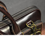 Handcrafted Italian Full Grain Leather Briefcase for Men | Luxury Executive Laptop & Business Satchel