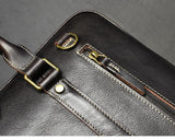 Handcrafted Italian Full Grain Leather Briefcase for Men | Luxury Executive Laptop & Business Satchel