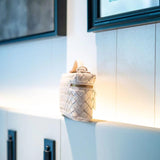 Handcrafted Lambskin Woven Crossbody and Handbag | Chic Women Lightweight Luxury Box Woven Bag