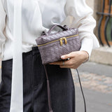 Handcrafted Lambskin Woven Crossbody and Handbag | Chic Women Lightweight Luxury Box Woven Bag