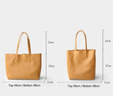 Handcrafted Leather Tote Bag | Grain Leather Large Tote Bag Yellow Colour, Birthday gift for her