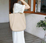Handcrafted Leather Tote Bag | Grain Leather Large Tote Bag Yellow Colour, Birthday gift for her