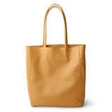 Handcrafted Leather Tote Bag | Grain Leather Large Tote Bag Yellow Colour, Birthday gift for her