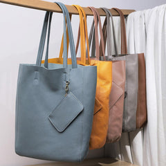 Handcrafted Leather Tote Bag | Grain Leather Large Tote Bag |  Birthday gift for her, yellow, Shell Pink, Caramel, Black Blue Gift For Her Handcrafted Leather Tote Bag | Grain Leather Large Tote Bag |  Birthday gift for her, yellow, Shell Pink, Caramel, Black Blue Gift For Her