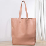 Handcrafted Leather Tote Bag | Grain Leather Large Tote Bag | Birthday gift for her, yellow, Shell Pink, Caramel, Black Blue Gift For Her