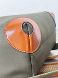 Handcrafted Luxury Women's Nylon Backpack, Large Laptop Bag, Waterproof Oxford Nylon with Cowhide Leather Trim